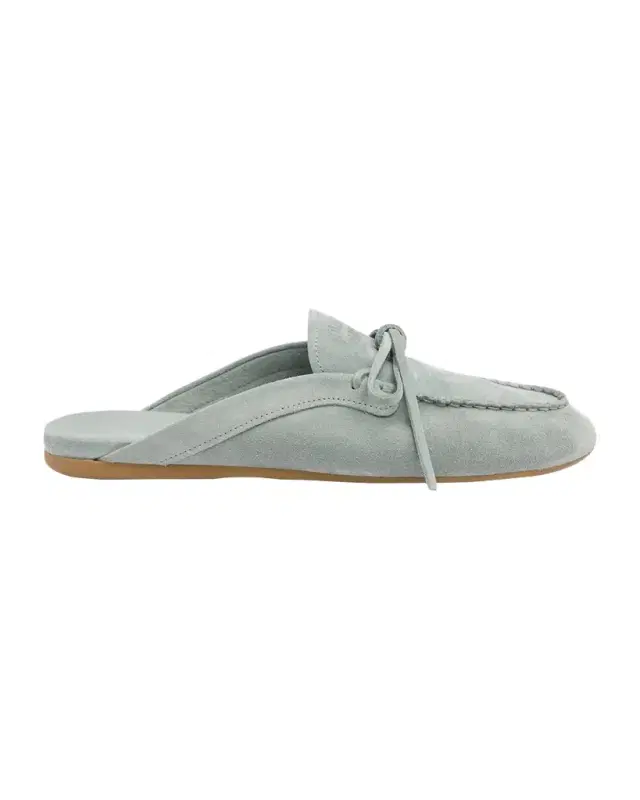 Miu Miu Sabot Suede Moccasin Mules