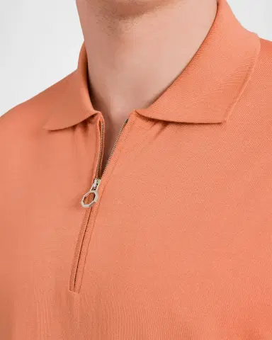 Stefano Ricci Men's Cashmere, Wool and Silk Quarter-Zip Polo Shirt | Thumbnail 6