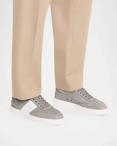 Christian Louboutin Men's Retero Nubuck Leather Low-Top Sneakers | Thumbnail 5 Christian Louboutin Men's Retero Nubuck Leather Low-Top Sneakers | Thumbnail 5