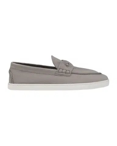 Christian Louboutin Men's Chambeliboat Flat Leather Boat Shoes | Thumbnail 1 Christian Louboutin Men's Chambeliboat Flat Leather Boat Shoes | Thumbnail 1
