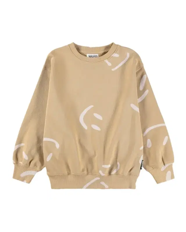 Boy 's Monti Smiley-Print Organic Cotton Sweatshirt