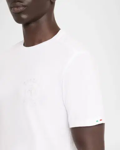 Stefano Ricci Men's Tonal Logo Crewneck T-Shirt | Thumbnail 5