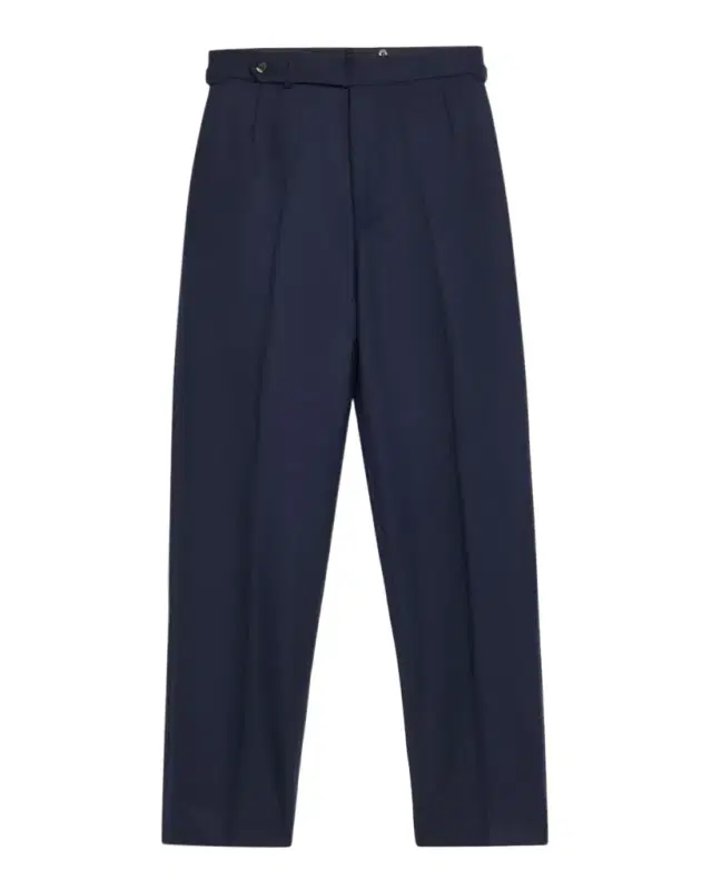 dunhill Men's Super 170s Wool Flat-Front Trousers