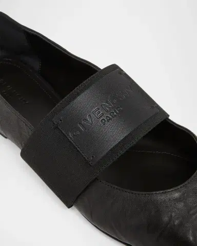 Givenchy Sliced Square Textured Leather Square-Toe Ballerina Flats | Thumbnail 5 Givenchy Sliced Square Textured Leather Square-Toe Ballerina Flats | Thumbnail 5