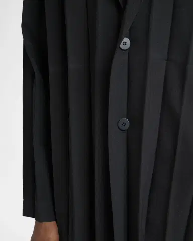 Homme Plissé Issey Miyake Men's Edge Ensemble Single-Breasted Pleated Jacket | Thumbnail 5