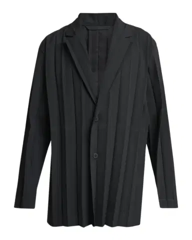 Homme Plissé Issey Miyake Men's Edge Ensemble Single-Breasted Pleated Jacket | Thumbnail 1
