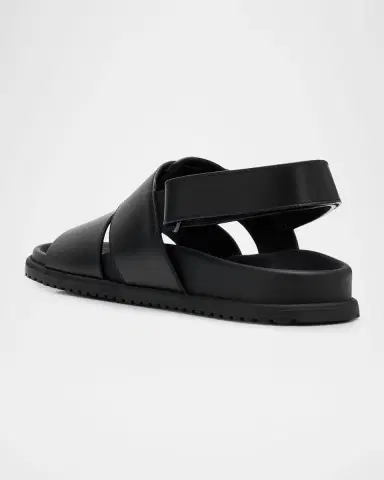 Dolce & Gabbana Men's DG Logo Leather Sandals | Thumbnail 2 Dolce & Gabbana Men's DG Logo Leather Sandals | Thumbnail 2