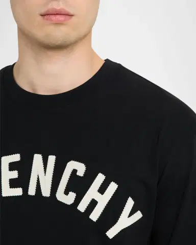 Givenchy Men's Logo Crewneck T-Shirt | Thumbnail 5 Givenchy Men's Logo Crewneck T-Shirt | Thumbnail 5