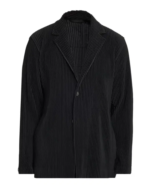 Homme Plisse Issey Miyake Men 's Basics Pleated Single-Breasted Blazer