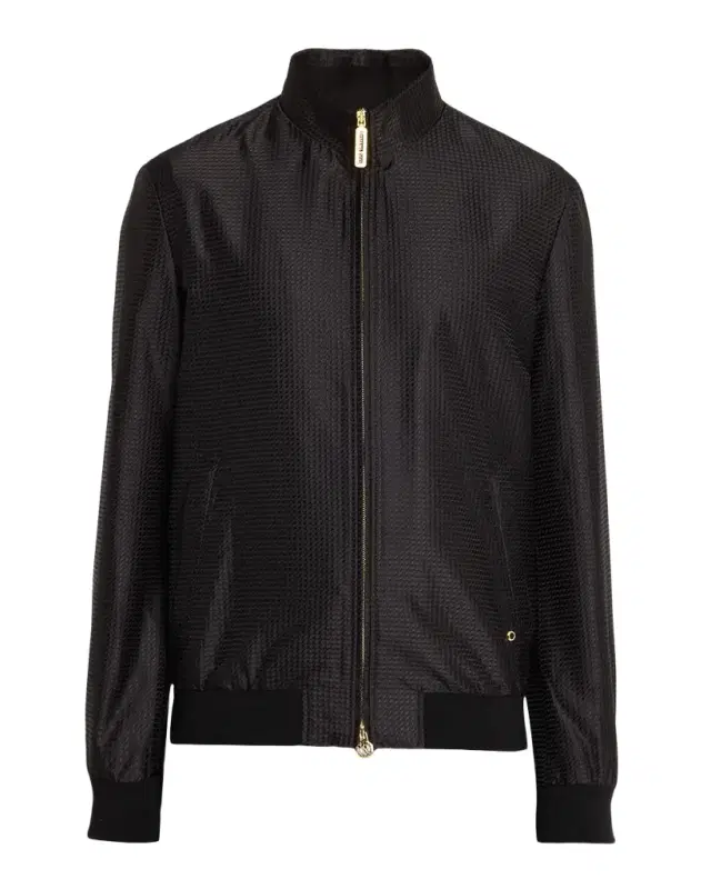 Stefano Ricci Men 's Geometric Silk Jacquard Blouson