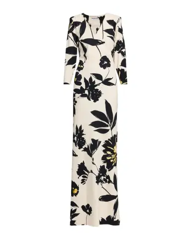 Chiara Boni La Petite Robe Tsuya Floral-Print Column Gown | Thumbnail 1 Chiara Boni La Petite Robe Tsuya Floral-Print Column Gown | Thumbnail 1