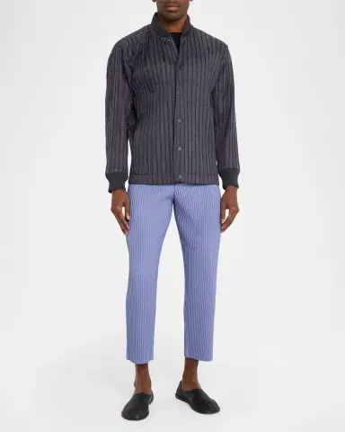 Homme Plissé Issey Miyake Men's Tailored Pleated Pants | Thumbnail 2 Homme Plissé Issey Miyake Men's Tailored Pleated Pants | Thumbnail 2