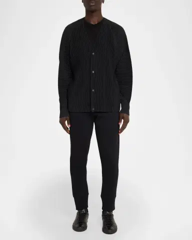 Homme Plissé Issey Miyake Men's Basics Pleated Cardigan | Thumbnail 2