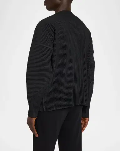 Homme Plissé Issey Miyake Men's Basics Pleated Cardigan | Thumbnail 3