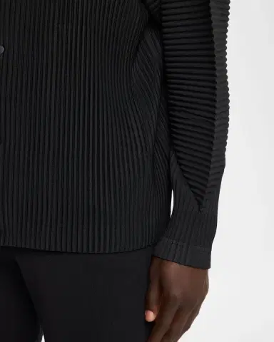 Homme Plissé Issey Miyake Men's Basics Pleated Cardigan | Thumbnail 5