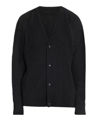 Homme Plissé Issey Miyake Men's Basics Pleated Cardigan | Thumbnail 1