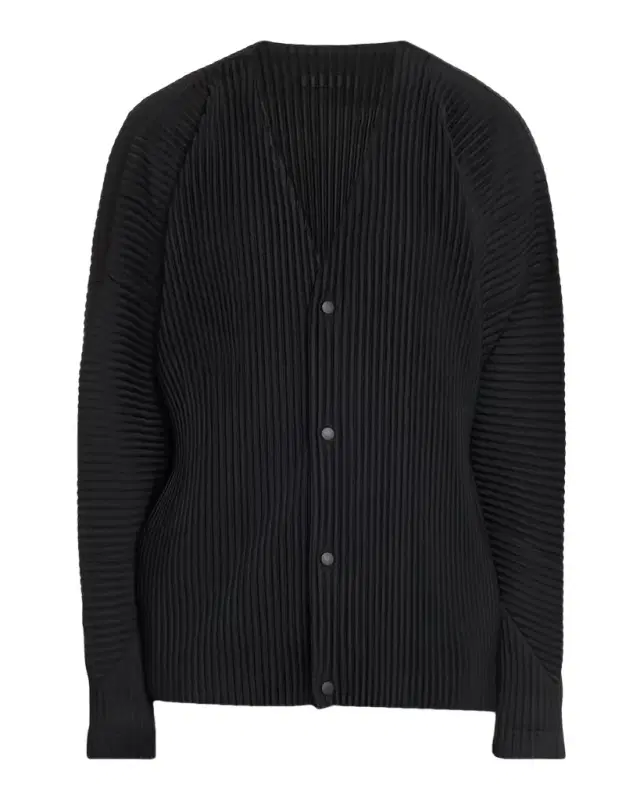 Homme Plisse Issey Miyake Men 's Basics Pleated Cardigan