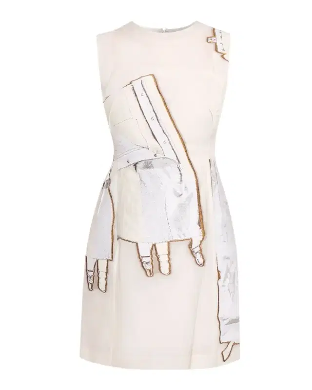 x Robert Rauschenberg Fit-&-Flare Mini Dress