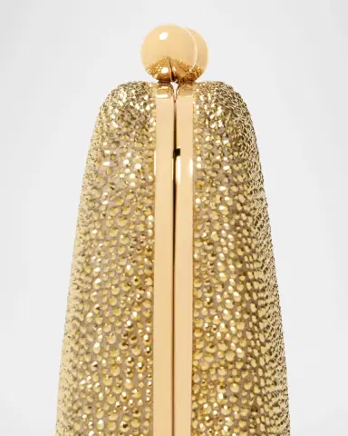 Carolina Herrera Vega Crystal-Embellished Suede Clutch Bag | Thumbnail 5