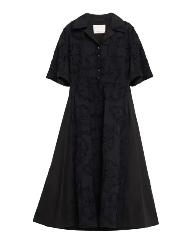 Floral Embroidered Midi Shirtdress
