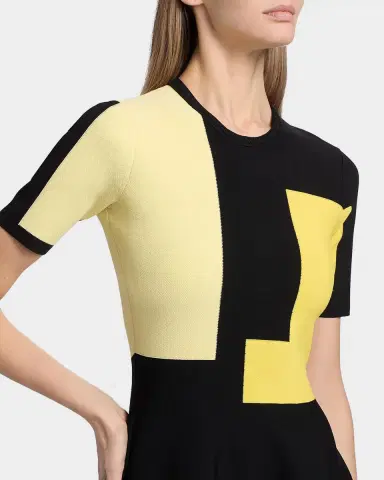 Jason Wu Collection Fit-&-Flare Colorblock Knit Mini Dress | Thumbnail 5 Jason Wu Collection Fit-&-Flare Colorblock Knit Mini Dress | Thumbnail 5
