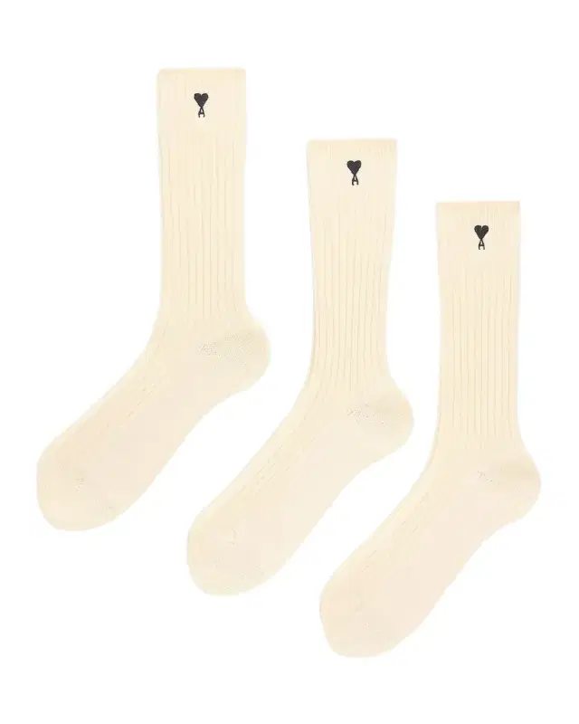 Men 's Quota Embroidered Three-Pack Ribbed Crew Socks