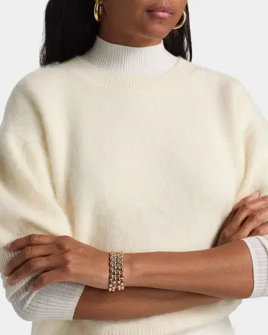 Lisa Yang Juniper Short-Sleeve Cashmere Sweater | Thumbnail 5