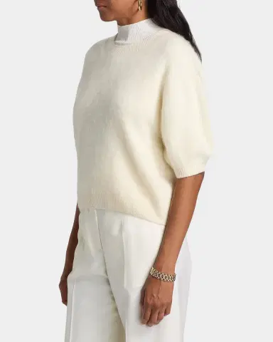 Lisa Yang Juniper Short-Sleeve Cashmere Sweater | Thumbnail 7