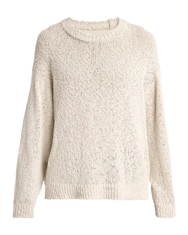 Homme Plisse Issey Miyake Men 's Risotto Cotton Texture-Knit Crewneck Sweater