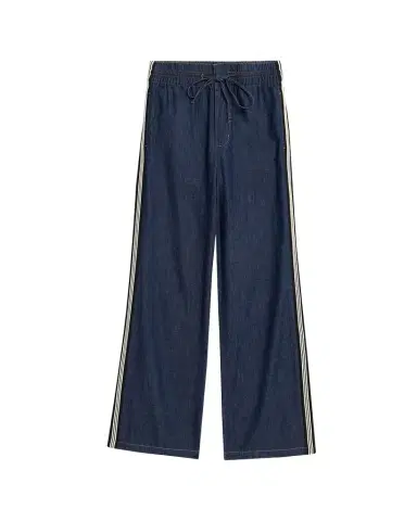 Veronica Beard Taylor Wide-Leg Track Jeans | Thumbnail 1