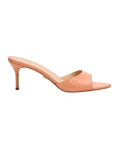 Veronica Beard Tia Embossed Leather Mid-Heel Sandals | Thumbnail 1