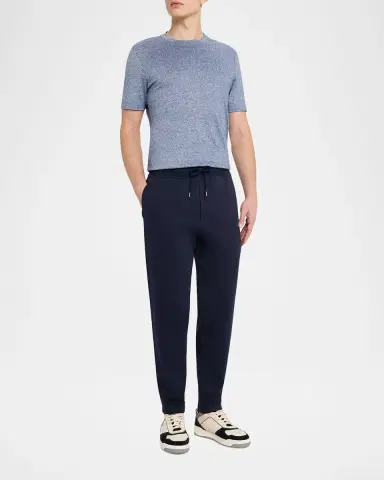 Brunello Cucinelli Men 's Cotton Tapered Drawstring Trousers | Thumbnail 2 Brunello Cucinelli Men 's Cotton Tapered Drawstring Trousers | Thumbnail 2