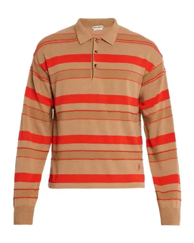 JW Anderson Men's Multi-Stripe Knit Rugby Shirt | Thumbnail 1 JW Anderson Men's Multi-Stripe Knit Rugby Shirt | Thumbnail 1