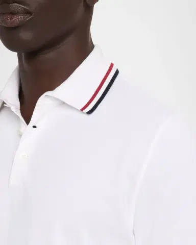 Brunello Cucinelli Men's Striped Cotton Polo Shirt | Thumbnail 5 Brunello Cucinelli Men's Striped Cotton Polo Shirt | Thumbnail 5