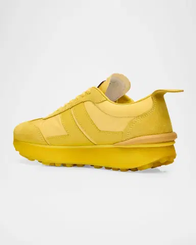 Lanvin Men's Nylon & Suede Low-Top Sneakers | Thumbnail 2