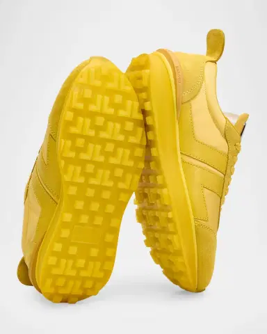 Lanvin Men's Nylon & Suede Low-Top Sneakers | Thumbnail 3