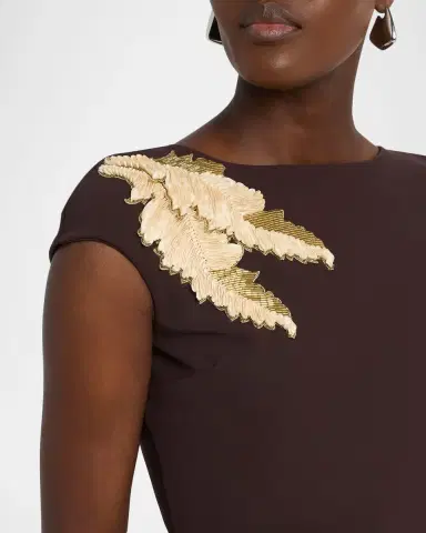 Chiara Boni La Petite Robe Hesupie Embellished Bodycon Midi Dress | Thumbnail 5 Chiara Boni La Petite Robe Hesupie Embellished Bodycon Midi Dress | Thumbnail 5