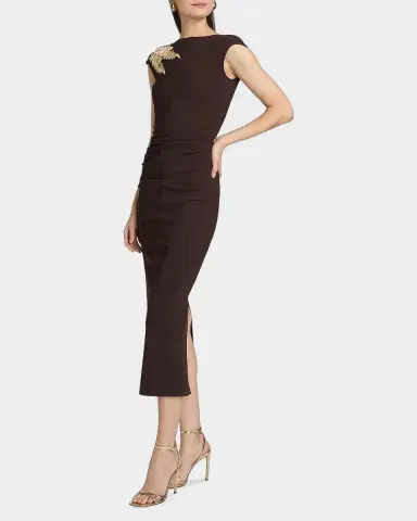 Chiara Boni La Petite Robe Hesupie Embellished Bodycon Midi Dress | Thumbnail 7 Chiara Boni La Petite Robe Hesupie Embellished Bodycon Midi Dress | Thumbnail 7