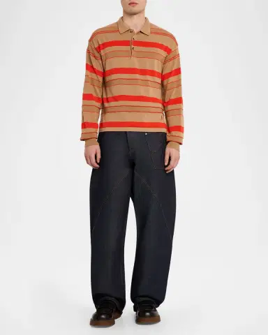 JW Anderson Men's Twisted Workwear Denim Jeans | Thumbnail 2