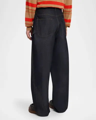 JW Anderson Men's Twisted Workwear Denim Jeans | Thumbnail 3