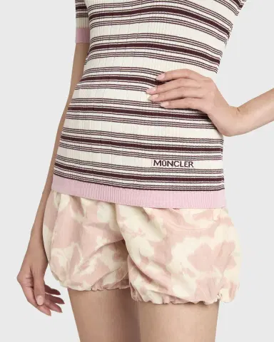 Moncler Stripe Short-Sleeve Top | Thumbnail 5 Moncler Stripe Short-Sleeve Top | Thumbnail 5
