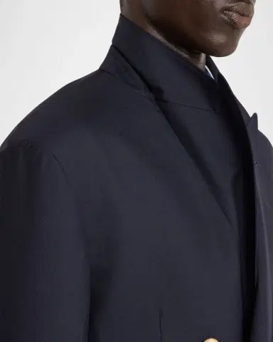 Brunello Cucinelli Men 's Virgin Wool Double-Breasted Jacket | Thumbnail 7 Brunello Cucinelli Men 's Virgin Wool Double-Breasted Jacket | Thumbnail 7