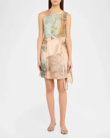 Jason Wu Collection x Robert Rauschenberg Patchwork Mini Dress | Thumbnail 2
