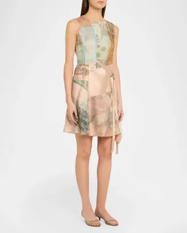 Jason Wu Collection x Robert Rauschenberg Patchwork Mini Dress | Thumbnail 4