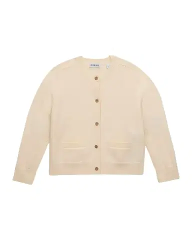 Burberry Girl's Check-Patch Wool Cashmere Cardigan | Thumbnail 1 Burberry Girl's Check-Patch Wool Cashmere Cardigan | Thumbnail 1