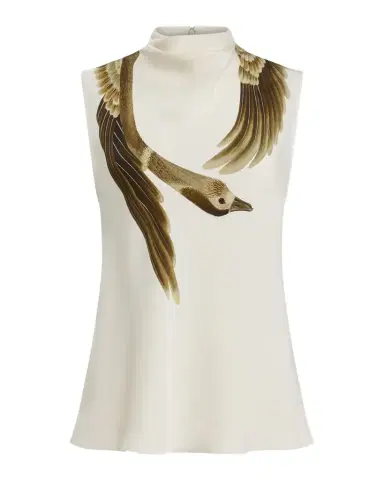 Altuzarra Arlie Draped Mock-Neck Top | Thumbnail 1