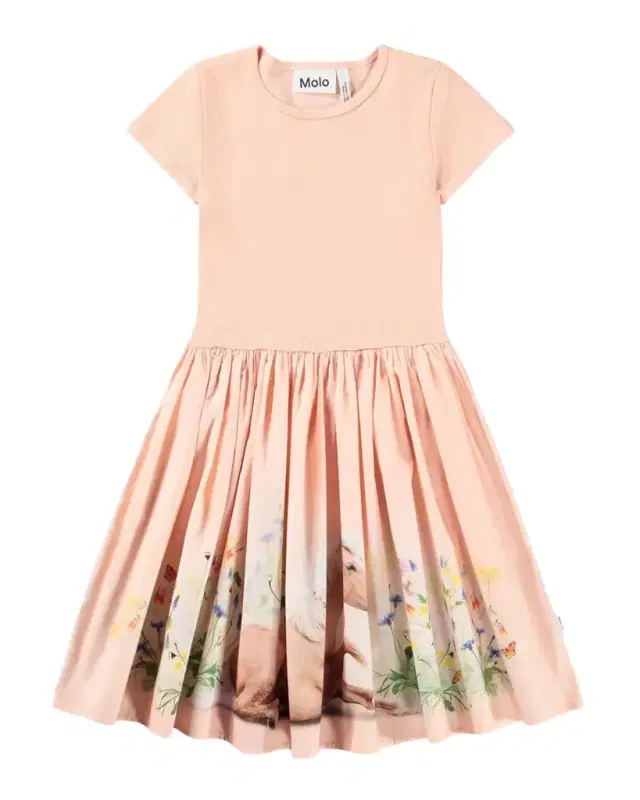 Girl 's Cissa Short-Sleeved Organic Cotton Dress