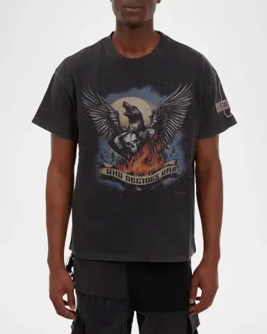 Who Decides War Men's Moon Jersey Cotton T-Shirt | Thumbnail 2 Who Decides War Men's Moon Jersey Cotton T-Shirt | Thumbnail 2