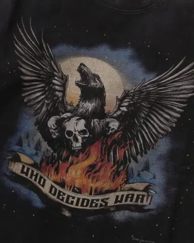 Who Decides War Men's Moon Jersey Cotton T-Shirt | Thumbnail 5 Who Decides War Men's Moon Jersey Cotton T-Shirt | Thumbnail 5