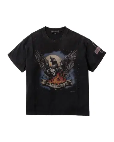 Who Decides War Men's Moon Jersey Cotton T-Shirt | Thumbnail 1 Who Decides War Men's Moon Jersey Cotton T-Shirt | Thumbnail 1
